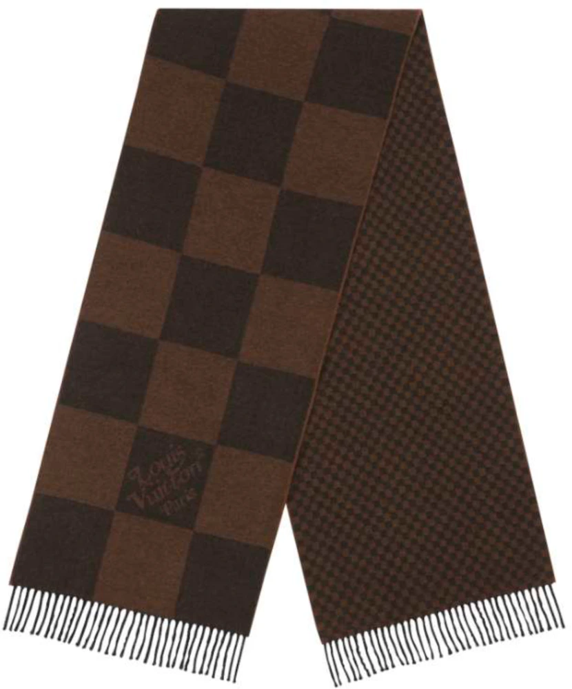 louis vuitton checkered scarf