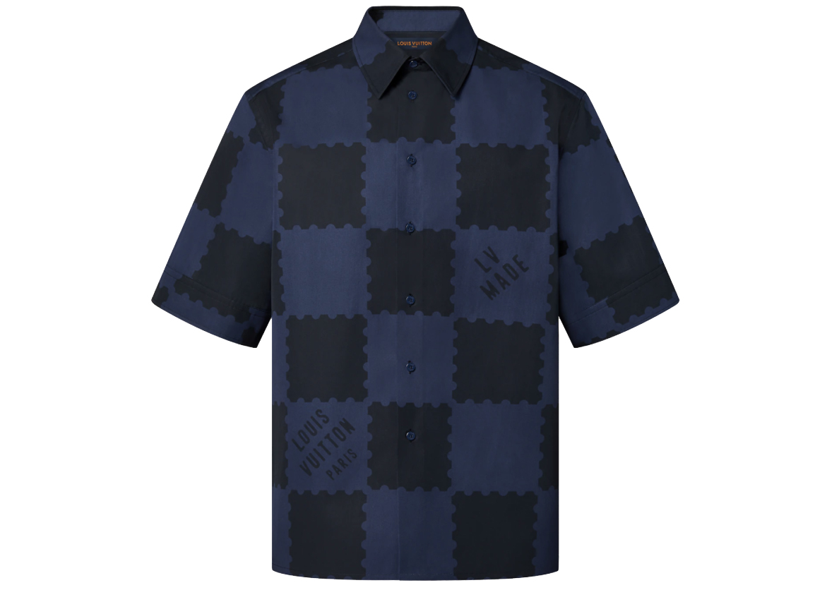 Louis Vuitton x Nigo Damier Shirt Dark Ocean Men's - FW21 - US