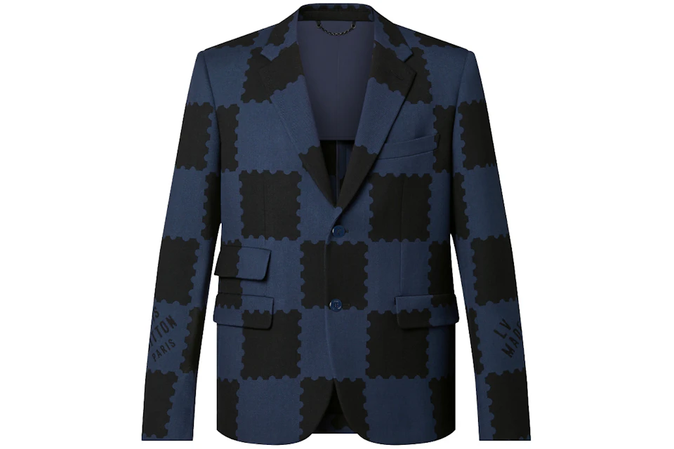 Louis Vuitton x Nigo Damier Suit Jacket Dark Ocean