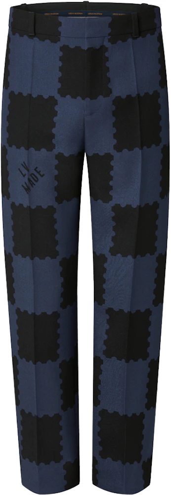 Louis Vuitton x Nigo Damier Suit Jacket Dark Ocean Men's - FW21 - US