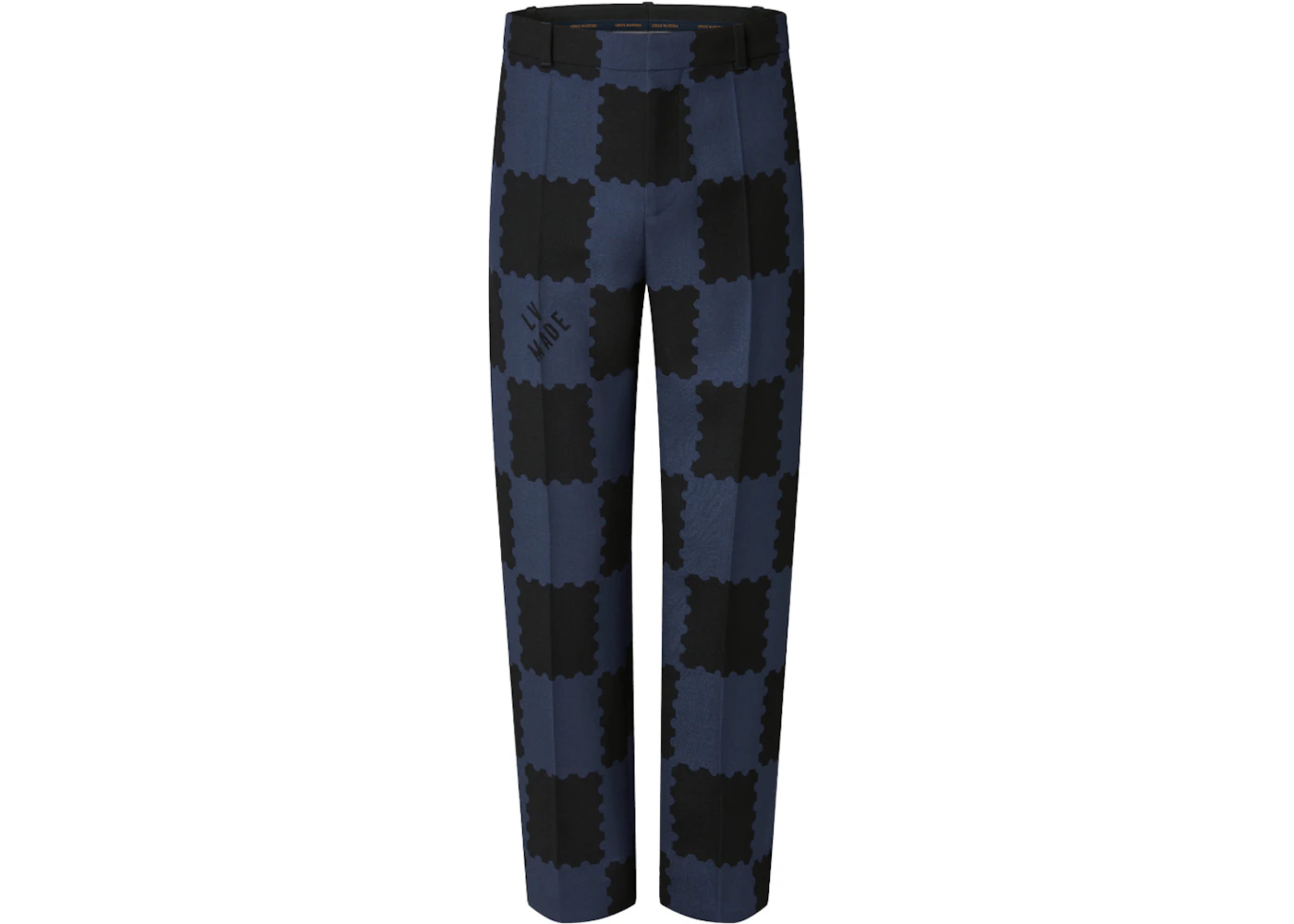 Louis Vuitton x Nigo Damier Suit Pants Dark Ocean Men's - FW21 - US