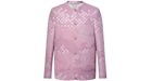 Louis Vuitton x Nigo Damoflage Collarless Tweed Jacket Pale Pink