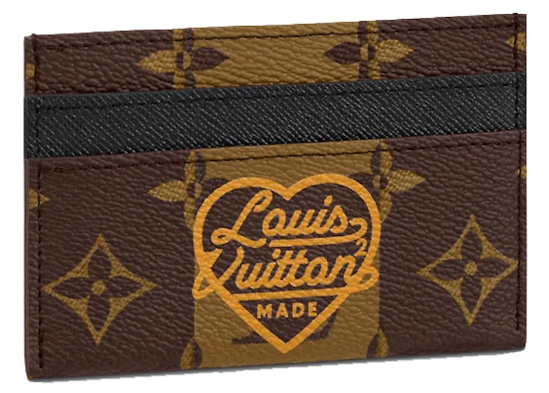 Louis Vuitton x Nigo Double Card Holder Monogram Stripes Brown