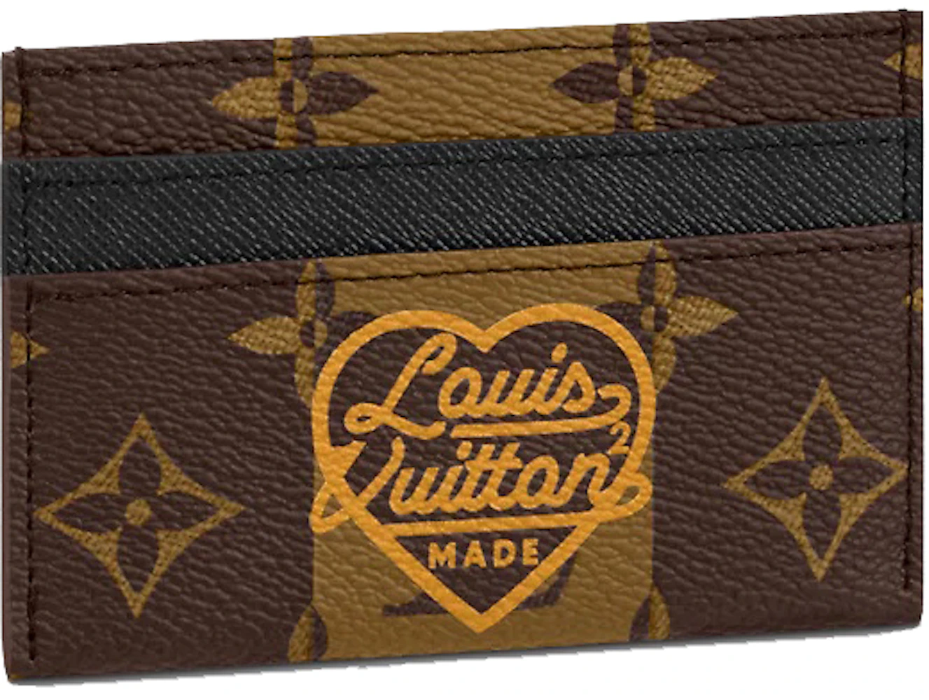 Louis Vuitton x Nigo Double Card Holder Monogram Stripes Brown