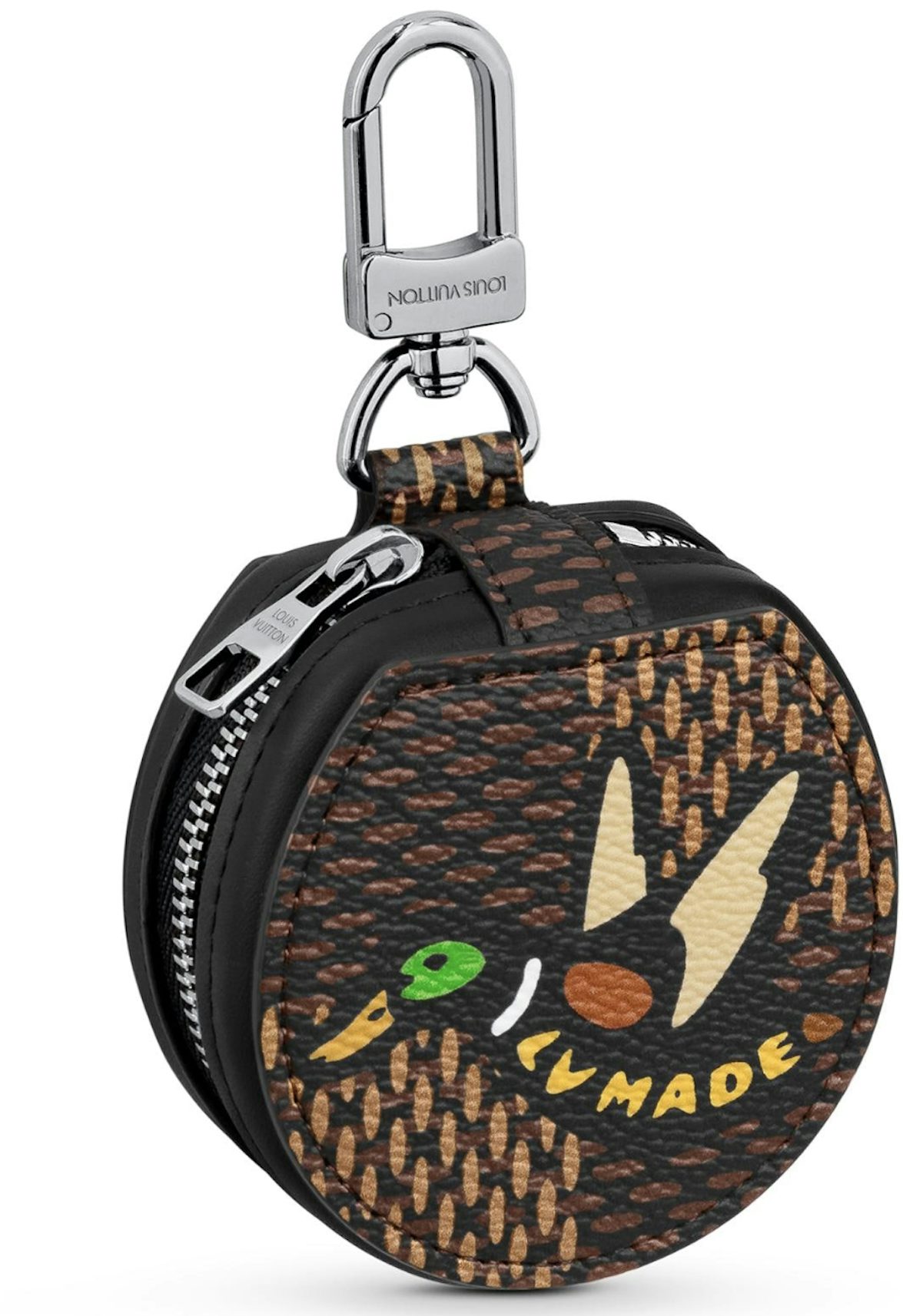 Louis Vuitton x Nigo Earphone Case Damier Ebene Giant Brown