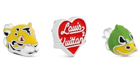 Louis Vuitton x Nigo Earring Set of 3 Silver