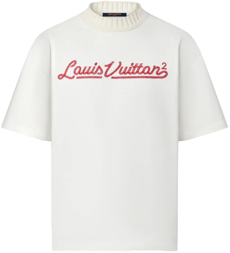 Louis Vuitton NBA Black Embroidered Logo T-Shirt