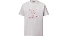 T-shirt ricamata Louis Vuitton x Nigo bianco latte