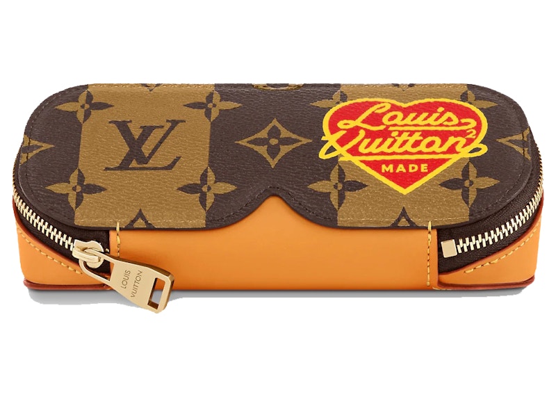 Louis Vuitton x Nigo GM Glasses Case Monogram Stripes Brown in 