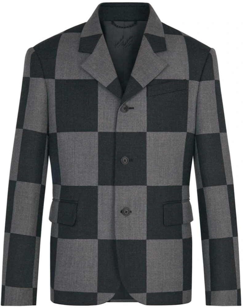 Louis Vuitton x Nigo Giant Damier 3 Buttons Jacket Gris Men's - SS20 - US