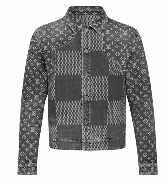Louis Vuitton x Nigo Giant Damier Waves MNGM Denim Jacket Noir Men's - SS20  - US