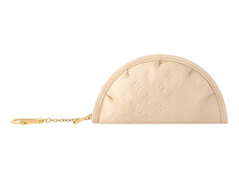 Louis Vuitton x Nigo Gyoza Key Pouch Beige in Leather with