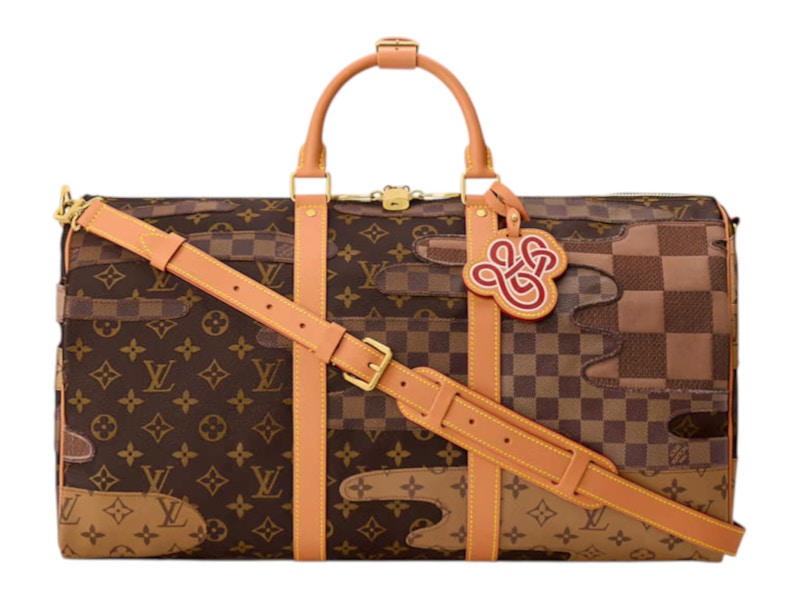 Louis Vuitton x Nigo Keepall Bandouliere 50 Brown in Canvas
