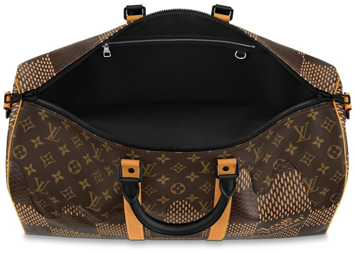 Louis Vuitton  x Nigo Keepall Bandouliere Damier Ebene   Louis Vuitton  x Nigo Keepall Bandouliere Damier Ebene
