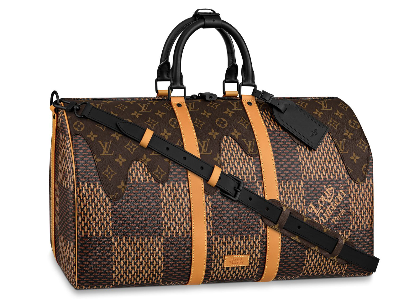 Louis Vuitton Virgil Abloh Keepall 50 Travel Bag M55380 Yellow Monogram  Auth for sale online  eBay