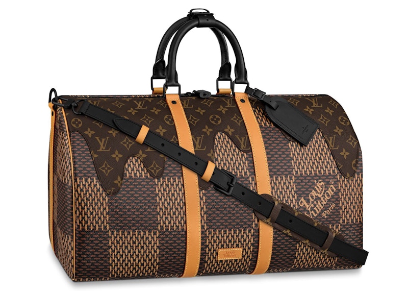 Louis Vuitton Virgil Abloh Keepall 50 Travel Bag M55380 Yellow Monogram  Auth for sale online  eBay