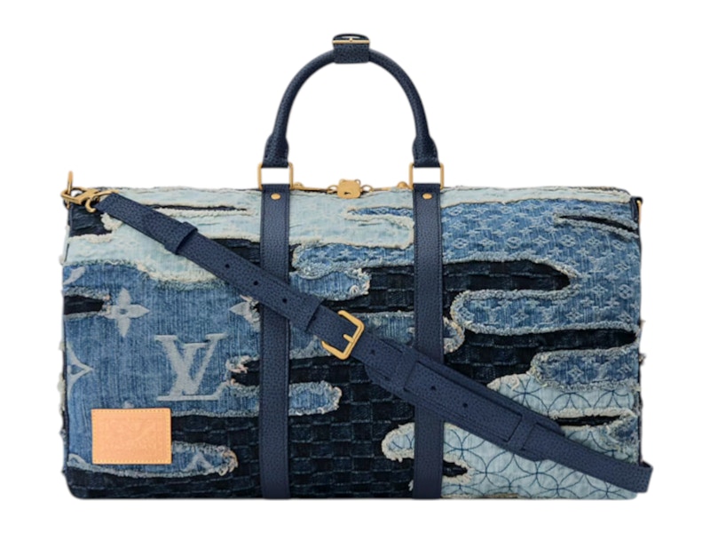 Louis Vuitton x Nigo Keepall Bandouliere Denim Boro Landscape
