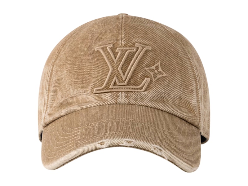 Louis Vuitton x Nigo LV Denim Washed Cap Beige メンズ - SS25