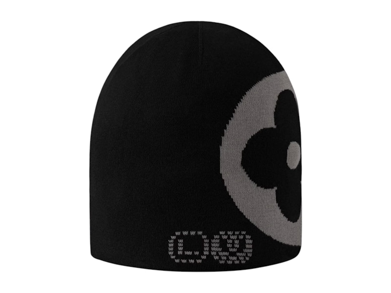 Louis Vuitton ブラック ビーニー Louis Vuitton x Nigo LV Fit Monogram Beanie Black メンズ