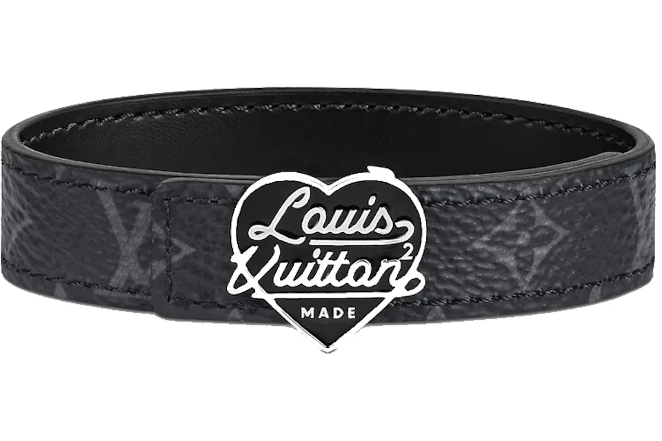 Louis Vuitton x Nigo LV Heart 14mm Reversible Bracelet Black