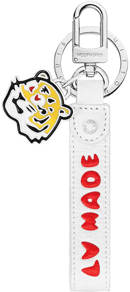 Louis Vuitton x Nigo LV Made Dragonne Bag Charm and Key Holder White in  Leather with Silver-tone - US