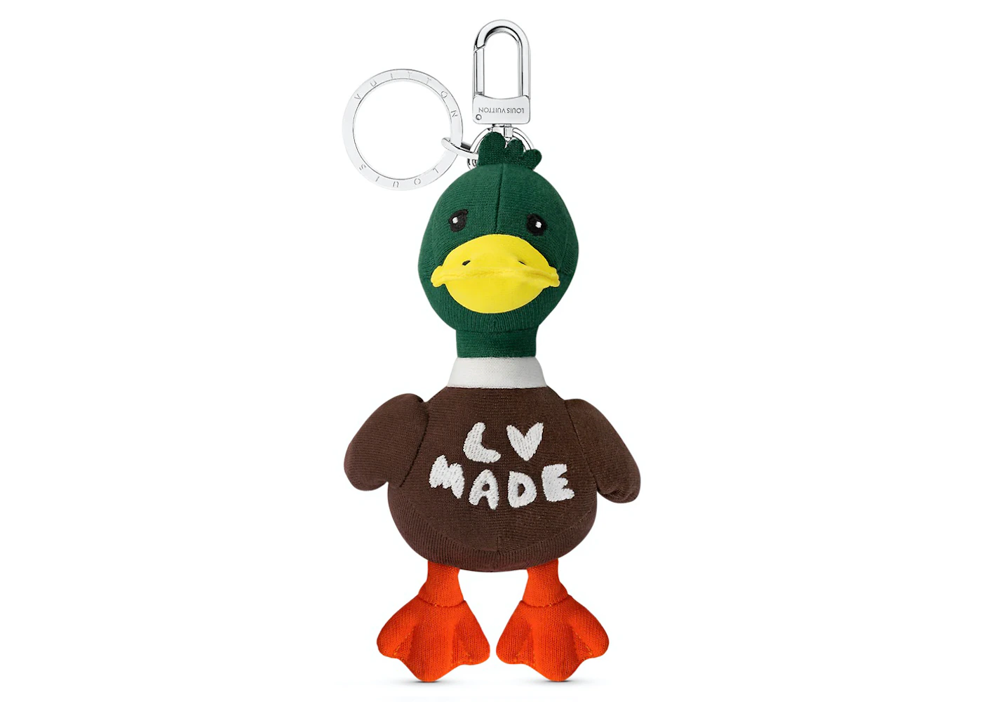Louis Vuitton x Nigo LV Made Duck Bag Charm and Key Holder Green in Cotton  with Silver-tone - US