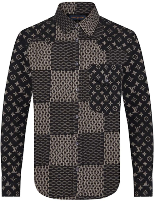 Louis Vuitton x Nigo Black Giant Damier Denim Jacket