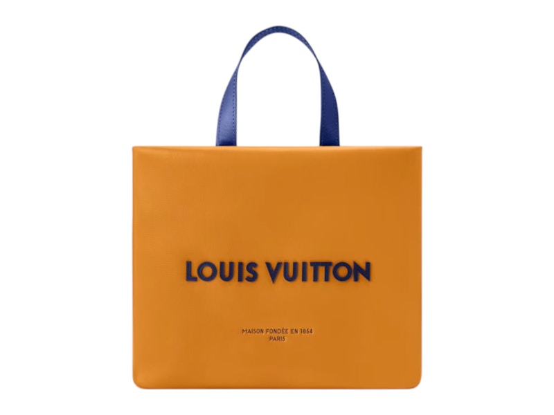 Pre-owned Louis Vuitton X Nigo Mini Shopper Tote In Saffron Yellow