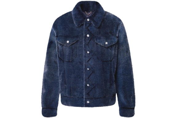 Veste de camionneur en jean Louis Vuitton x Nigo Mink Indigo
