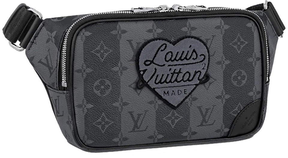 Louis Vuitton x Nigo Keepall Bandouliere 55 Monogram Stripes Eclipse in  Coated Canvas with Silver-tone - US