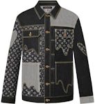Louis Vuitton Monogram Crazy Denim Workwear Jacket, Black, 54
