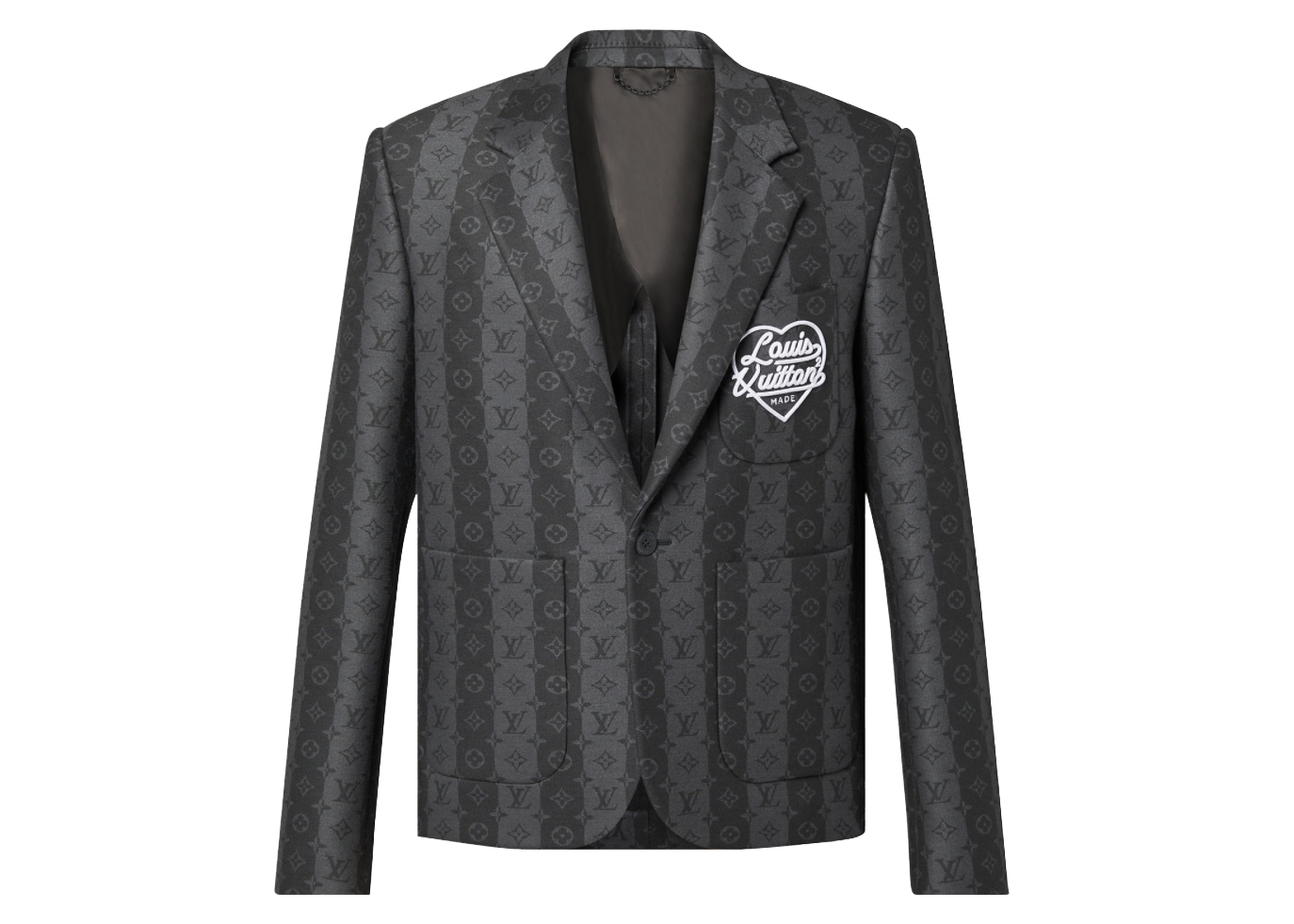 Louis Vuitton x Nigo Monogram Trunkstripes Pocket Jacket Graphite