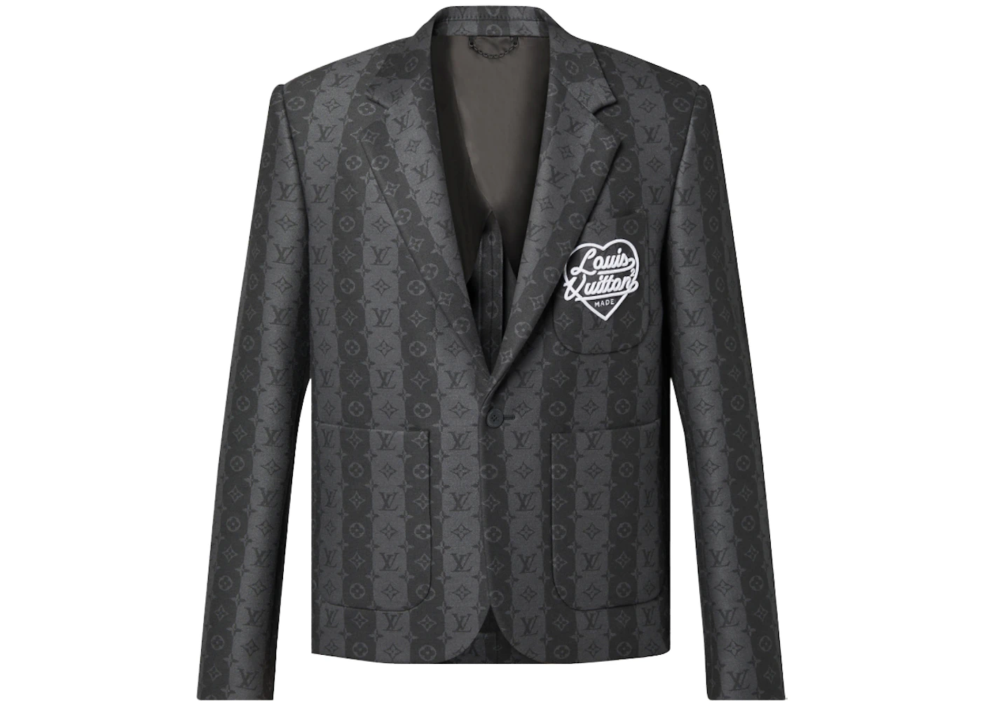 Louis Vuitton x Nigo Monogram Trunkstripes Pocket Jacket Graphite