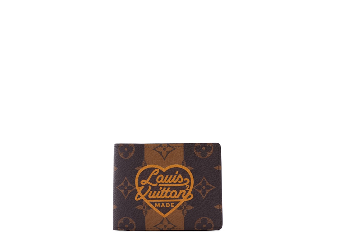 Pre-owned Louis Vuitton X Nigo Multiple Wallet Monogram Stripes Brown