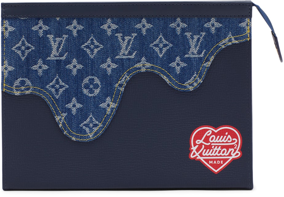 Louis Vuitton x Nigo Pochette Voyage mm Monogram Blue