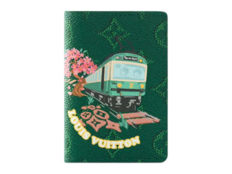 LOUIS VUITTON nigo ケース Louis Vuitton x Nigo Pocket Organizer Green in Canvas with Gold