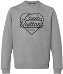 Louis Vuitton [Japan Only] Intarsia Heart Turtleneck, White, XXL