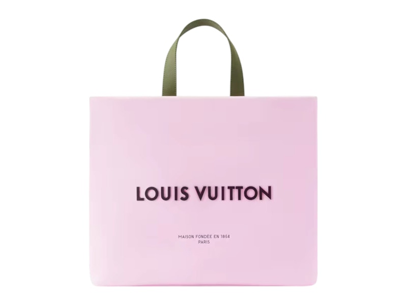 【NIGOコラボ /ピンク】Louis Vuitton ショッパーバッグ MM Louis Vuitton x Nigo Shopper Tote MM Pink in Leather with