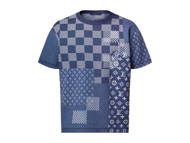 NIGOコラボ♪カッコいい【Louis Vuitton】ニットクルーネック Louis Vuitton x Nigo Short-Sleeved Knitted Crewneck Indigo