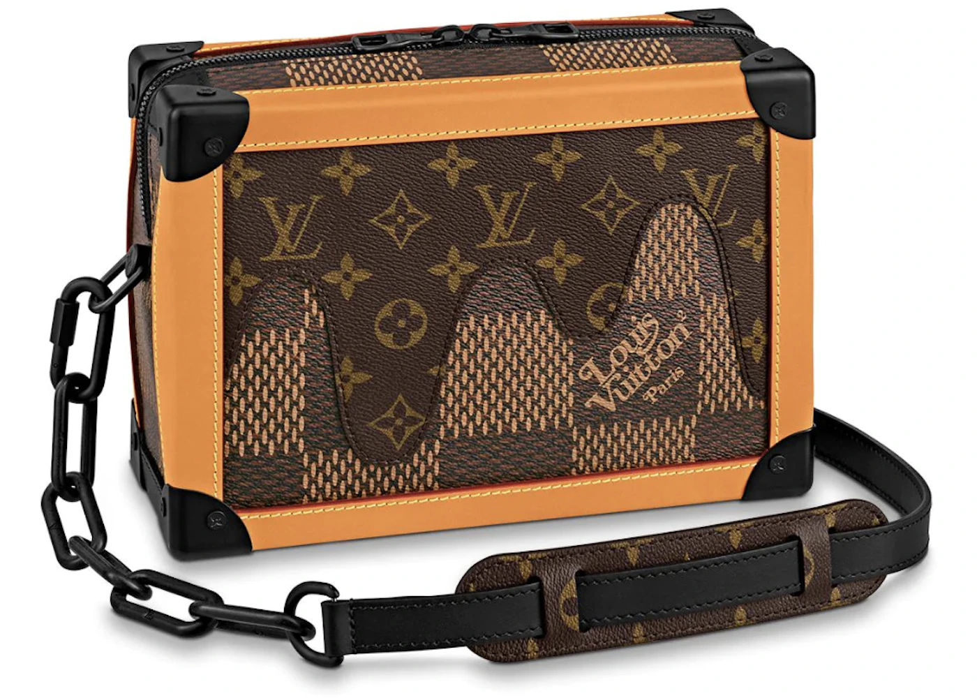 Louis Vuitton x Nigo Soft Trunk Damier Ebene Giant Brown in Coated