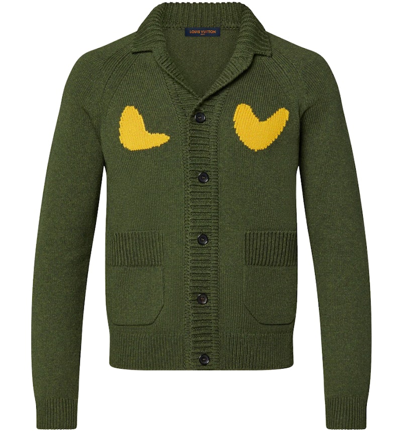 Louis Vuitton x Nigo Sophisticated Tiger Cardigan Dark Khaki Men's