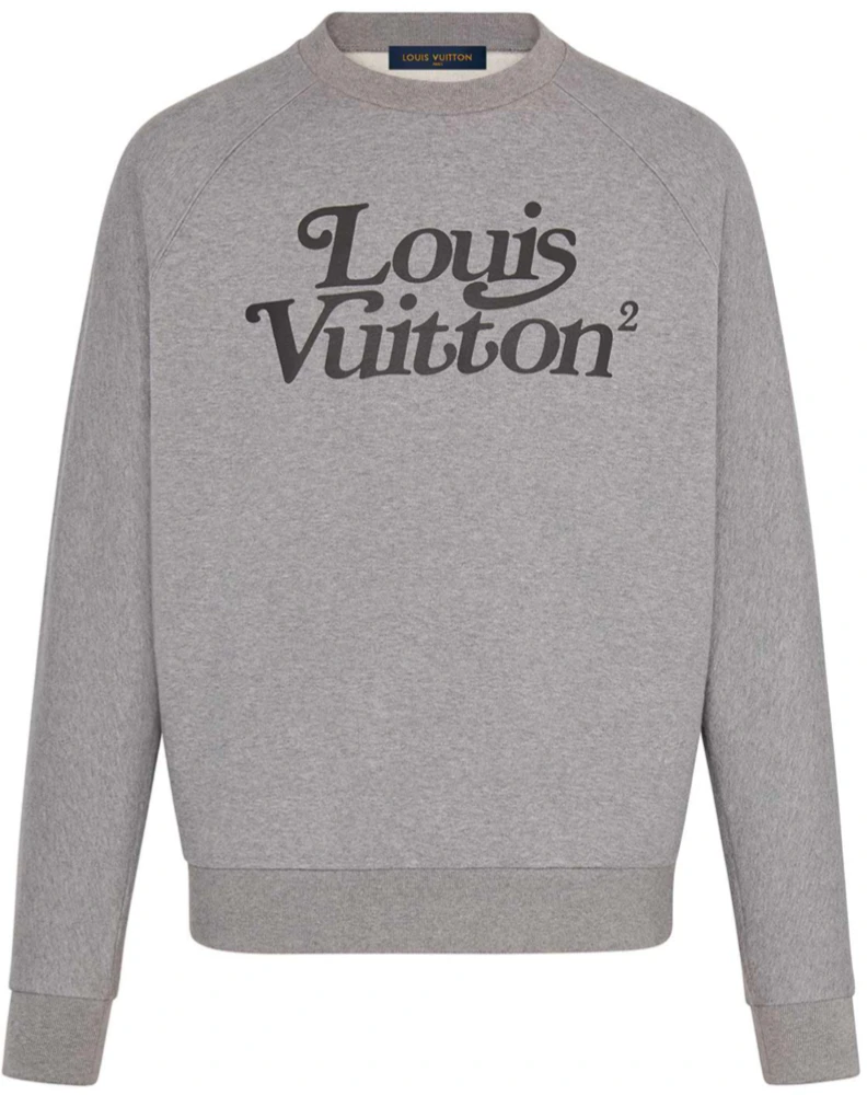 Louis Vuitton Monogram With Big Logo Center Grey Sweater - Tagotee