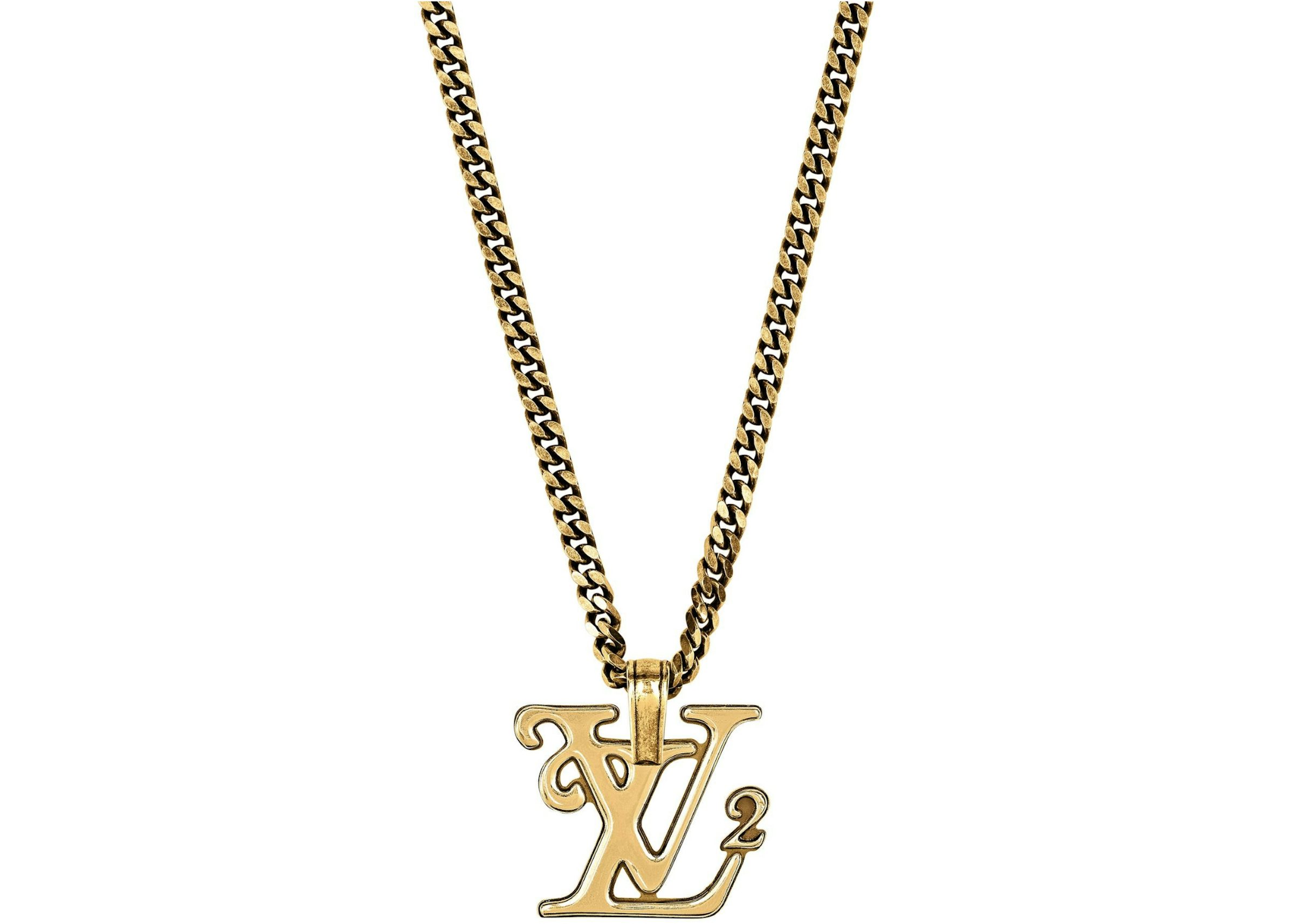 Louis Vuitton gold necklace