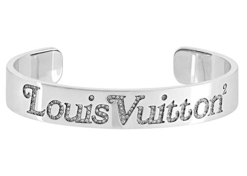 Louis Vuitton x Nigo Squared Strass Bracelet Silver in Silver