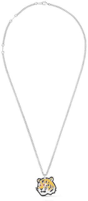 Louis Vuitton x Nigo Duck Pendant Necklace Silver in Silver/Enamel