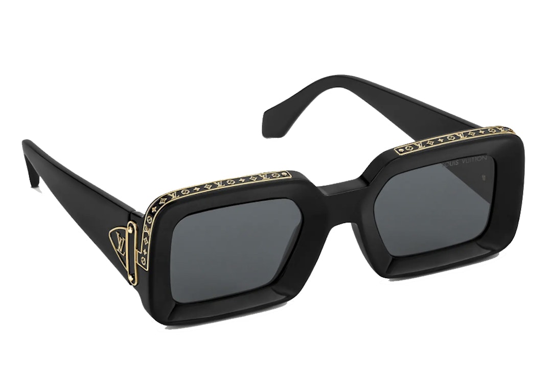 Pre-owned Louis Vuitton X Nigo Zilliionaires Sunglasses Black In Black (z1591w)