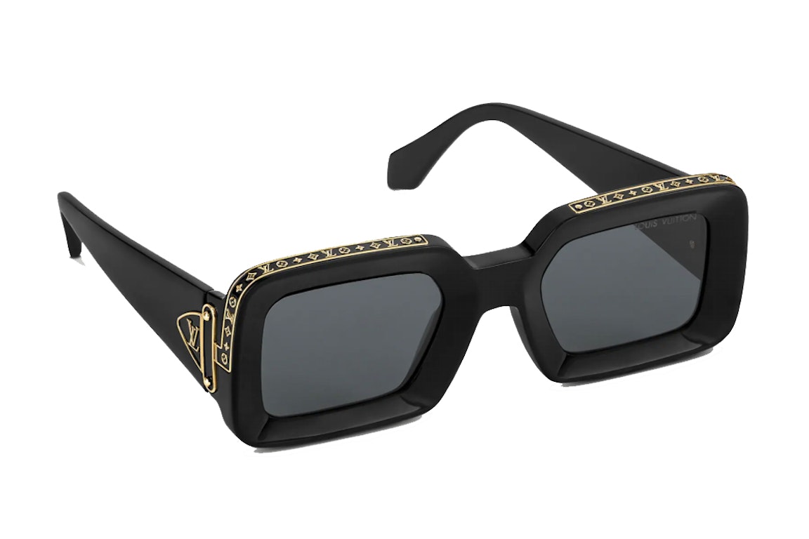 Pre-owned Louis Vuitton X Nigo Zilliionaires Sunglasses Black In Black (z1591w)