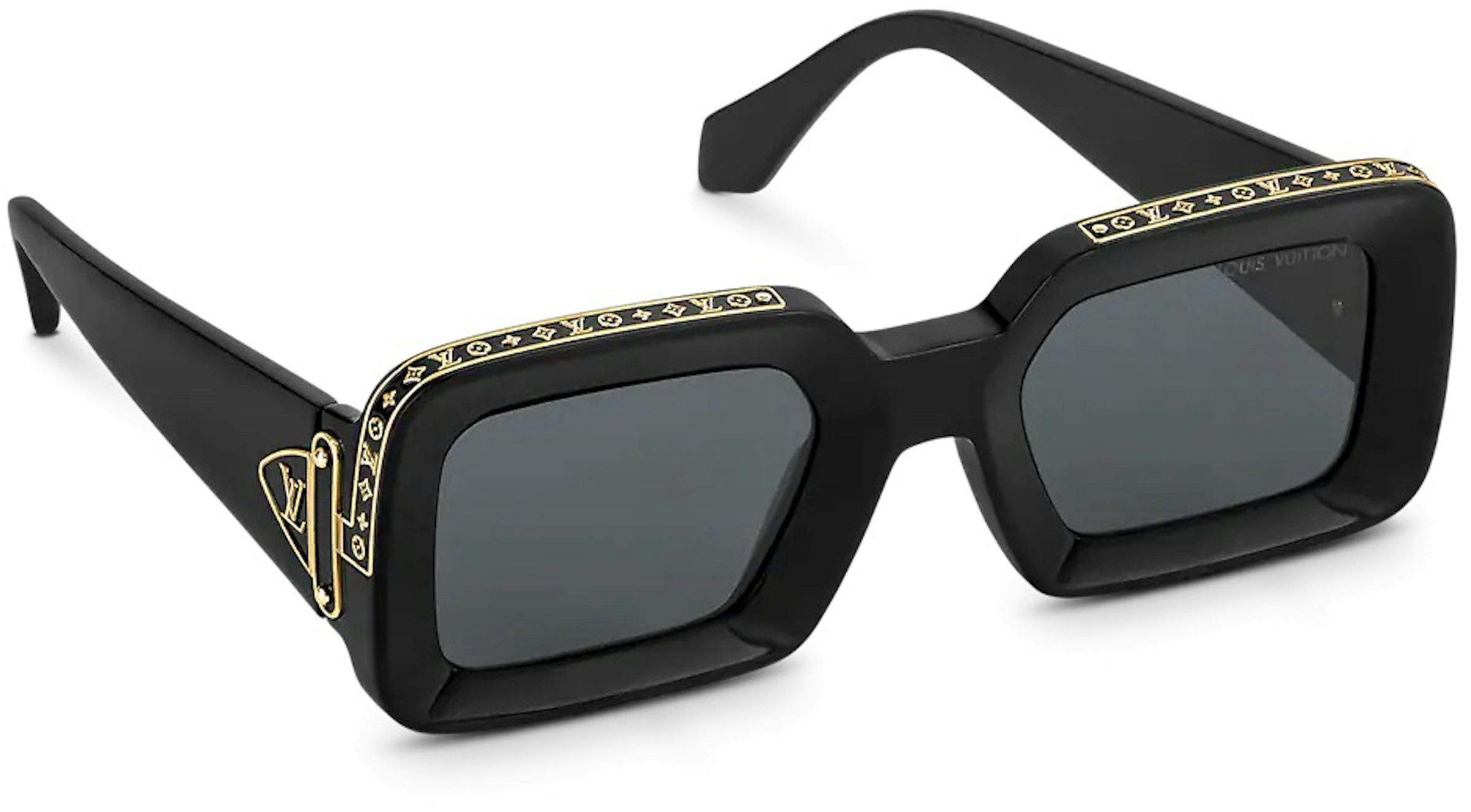 Louis Vuitton LV Charm Square Anti-Blue Light Glasses Gold (Z1775U