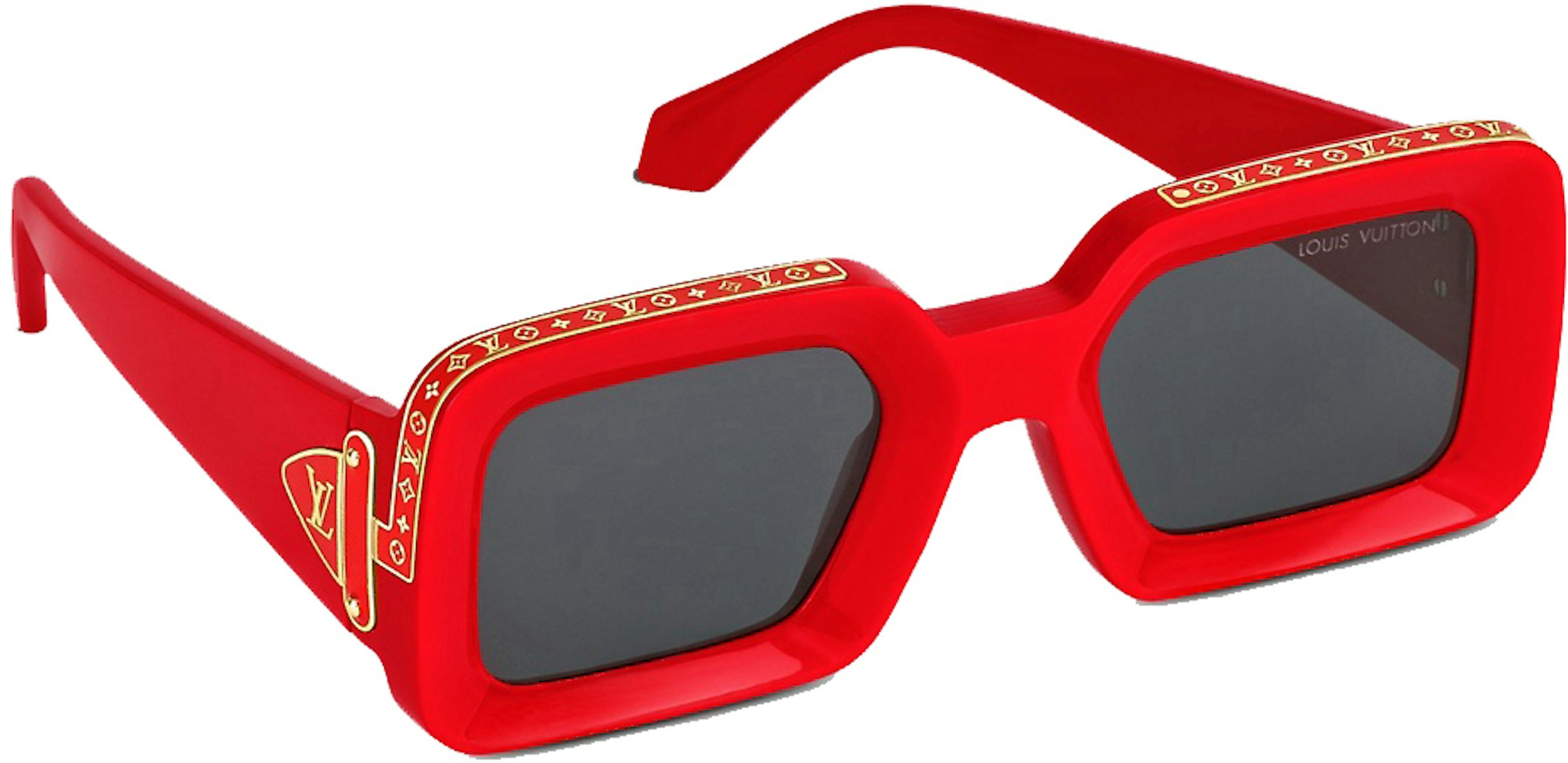 Louis Vuitton X Supreme M Logo Sunglasses - red