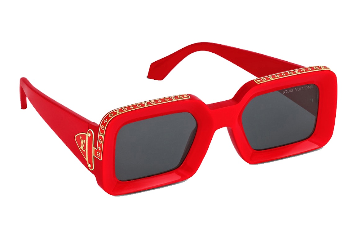 Pre-owned Louis Vuitton X Nigo Zillionaires Sunglasses Red